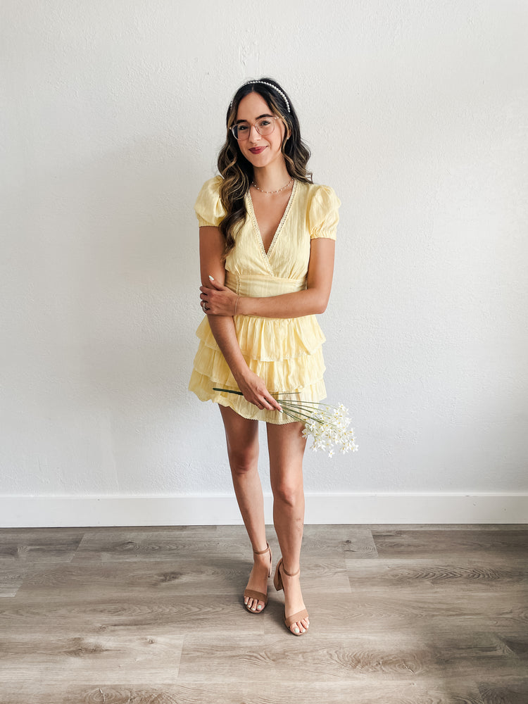 Lemon Drop Romper Dress