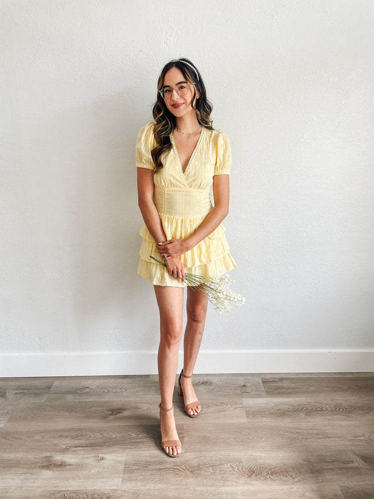Lemon Drop Romper Dress