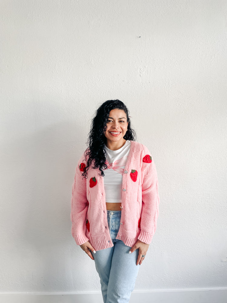 Strawberry Shortcake Cardigan