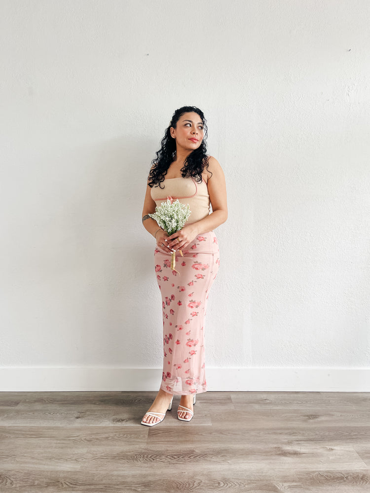 Sippin' on Rose Skirt