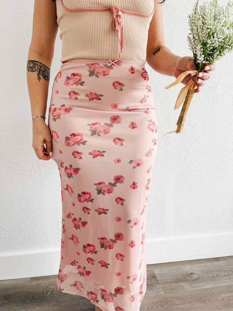 Sippin' on Rose Skirt