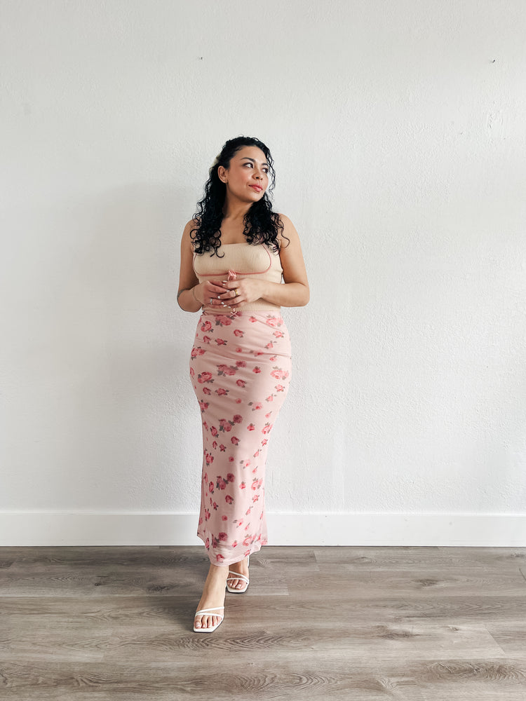 Sippin' on Rose Skirt