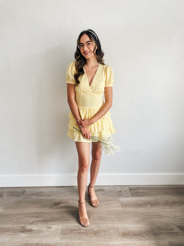 Lemon Drop Romper Dress