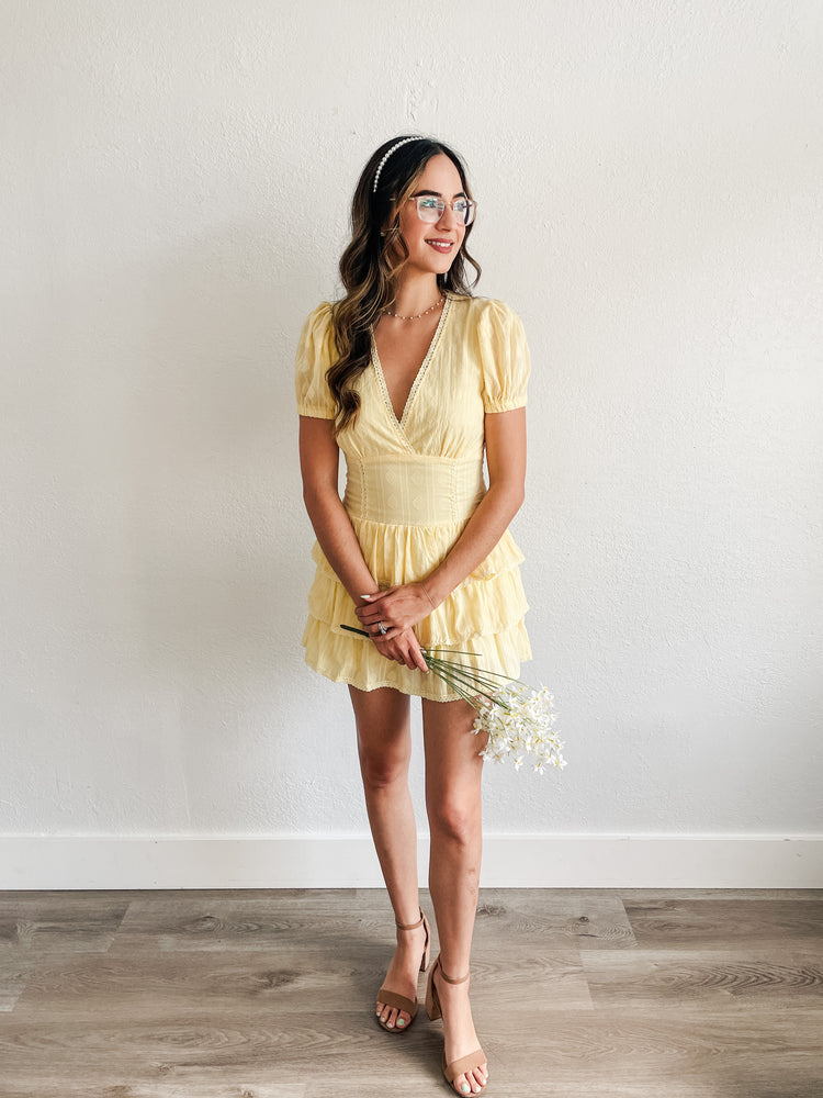 Lemon Drop Romper Dress