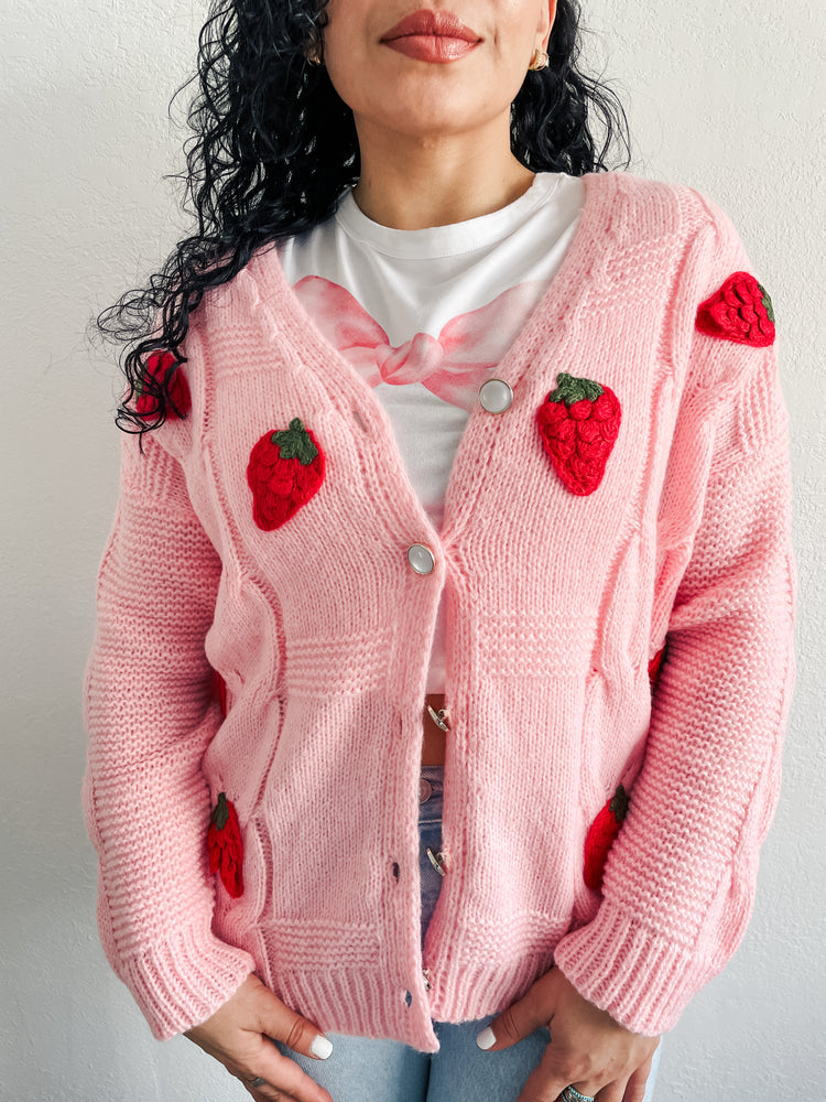 Strawberry Shortcake Cardigan