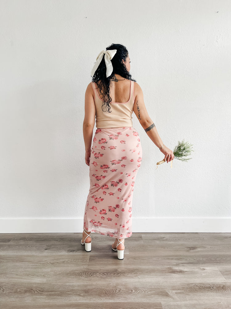 Sippin' on Rose Skirt