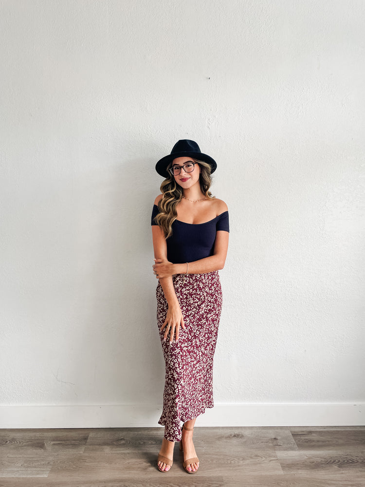 Pass Me The Merlot Skirt