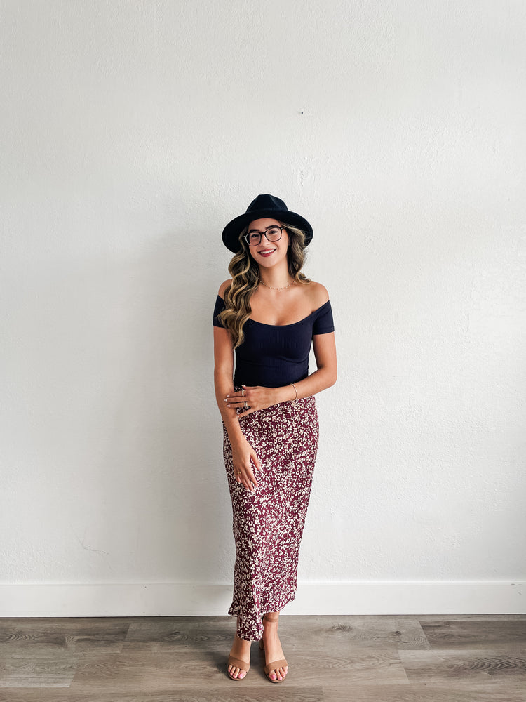 Pass Me The Merlot Skirt