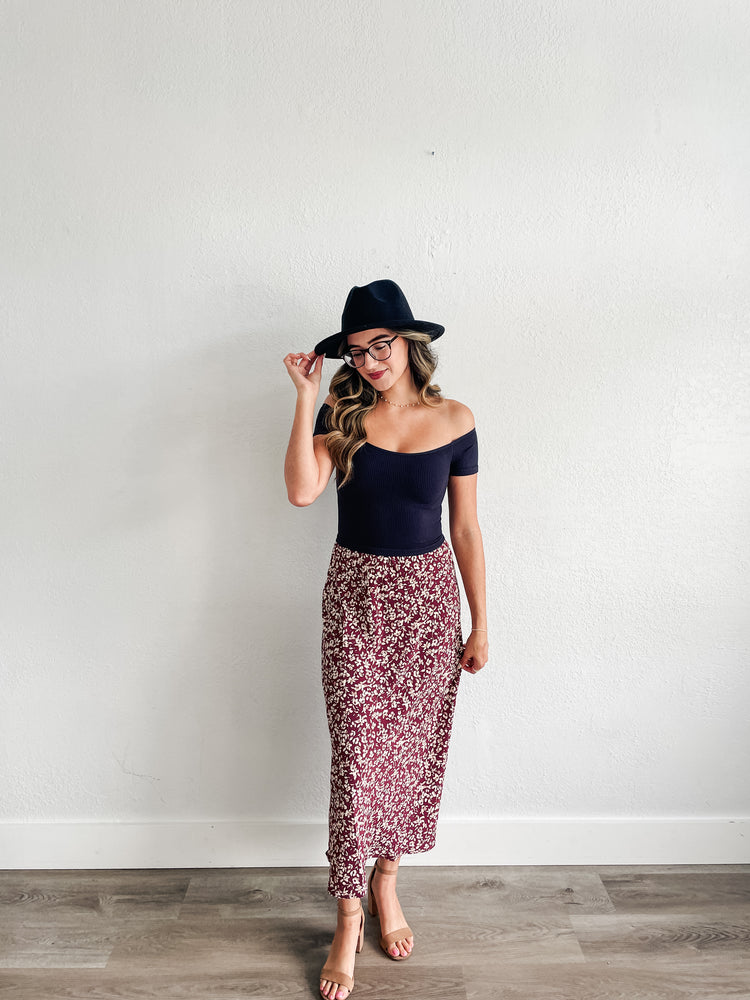 Pass Me The Merlot Skirt