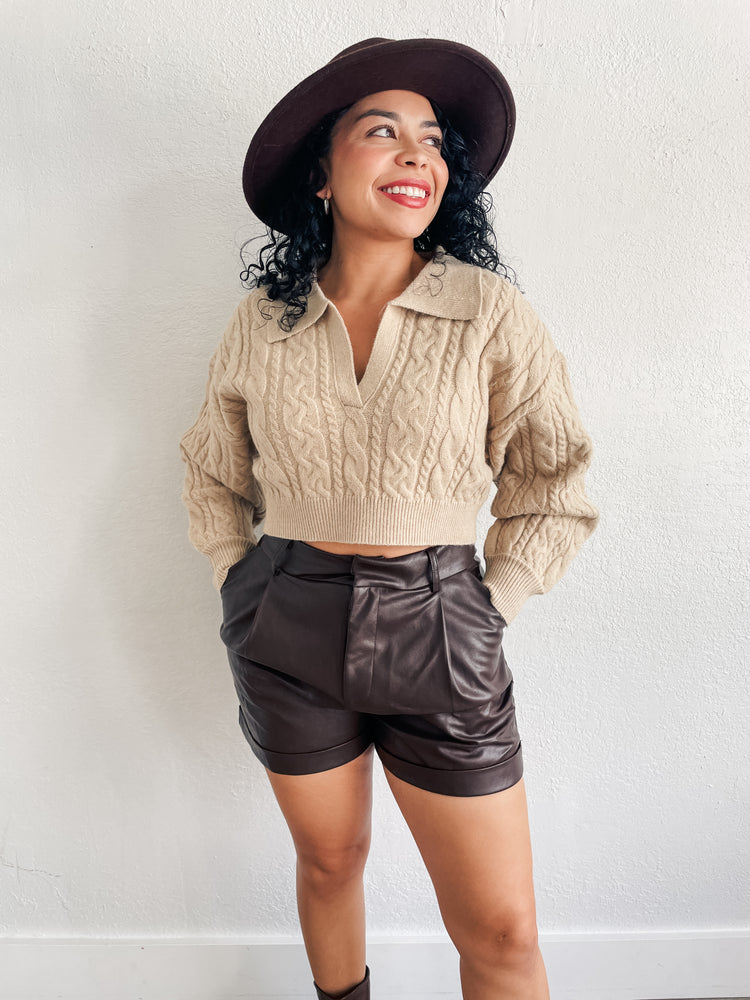 Iconic Leather Shorts