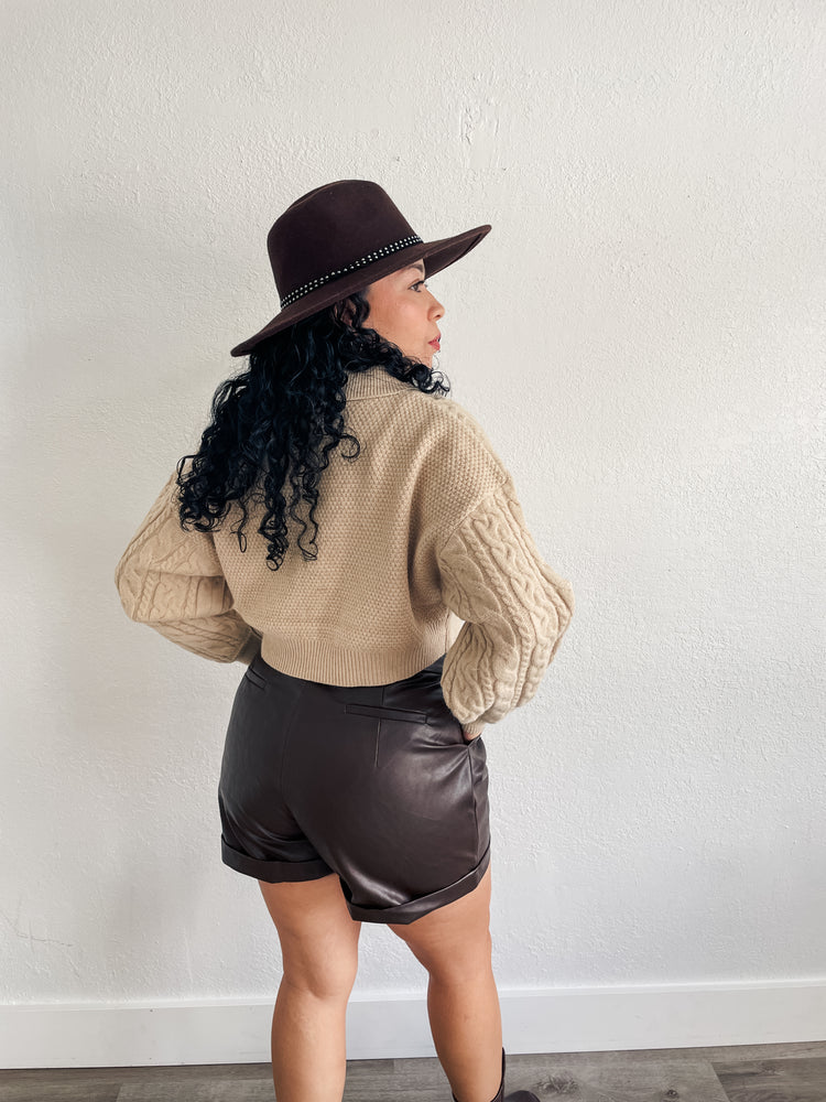 Iconic Leather Shorts