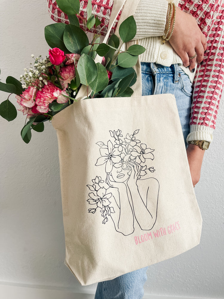Bloom With Grace Tote Bag