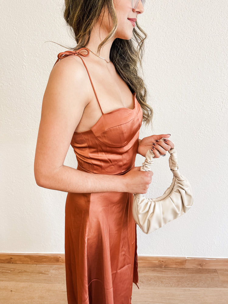 Copper Leaves Dress